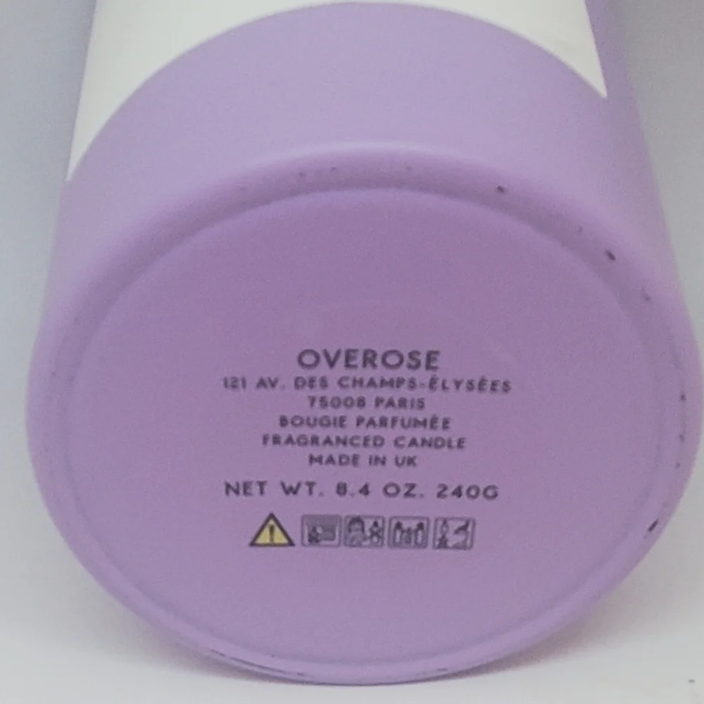 Empty Crossiant purple candle holder